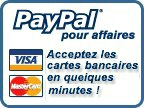 PAIEMENT SÉCURISÉ par carte bancaire PayPal Business